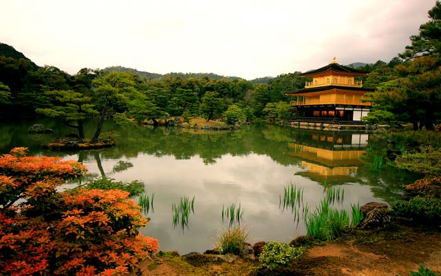 Kinkakuji Golden Pavilion Landscape